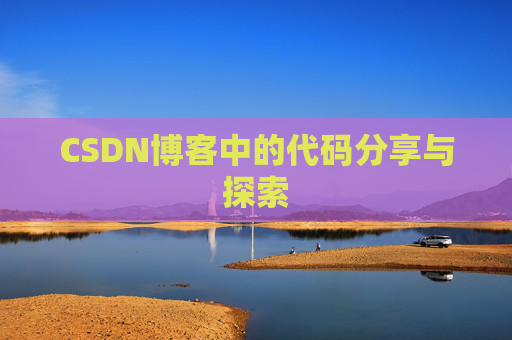 CSDN博客中的代码分享与探索